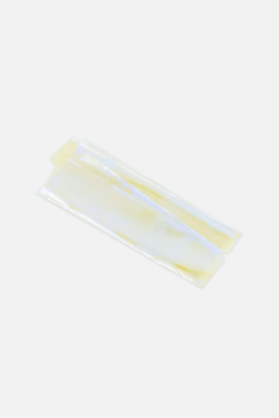 Art Foil unghie effetto vetro giallo