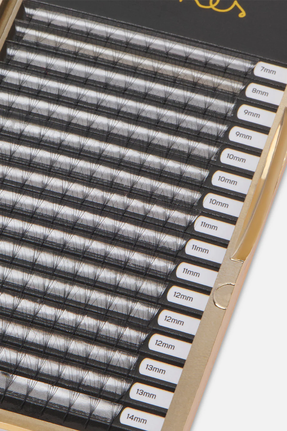 Ciglia finte a ciuffetti Volume 5 D curva CC spess. 0,05 mm; lunghezza 7–14 mm - Image 2