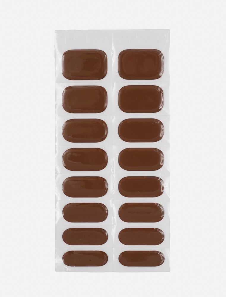 Gel nail stickers marrone - Image 2