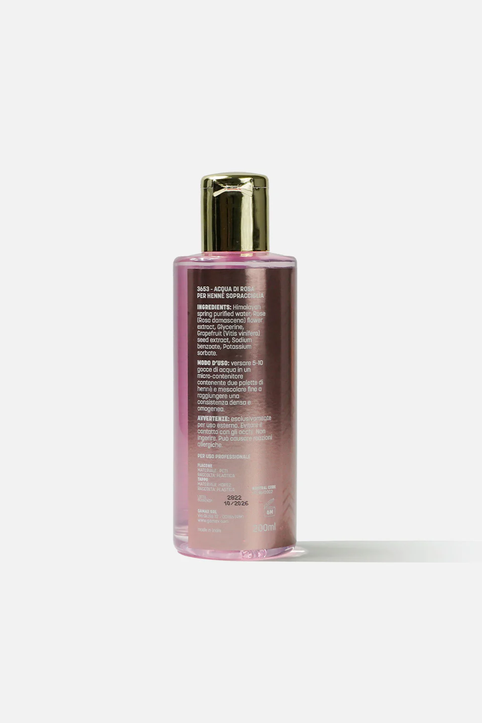 Acqua di rosa per hennè sopracciglia 200 ml - HENNÈ ARTIST - Image 2