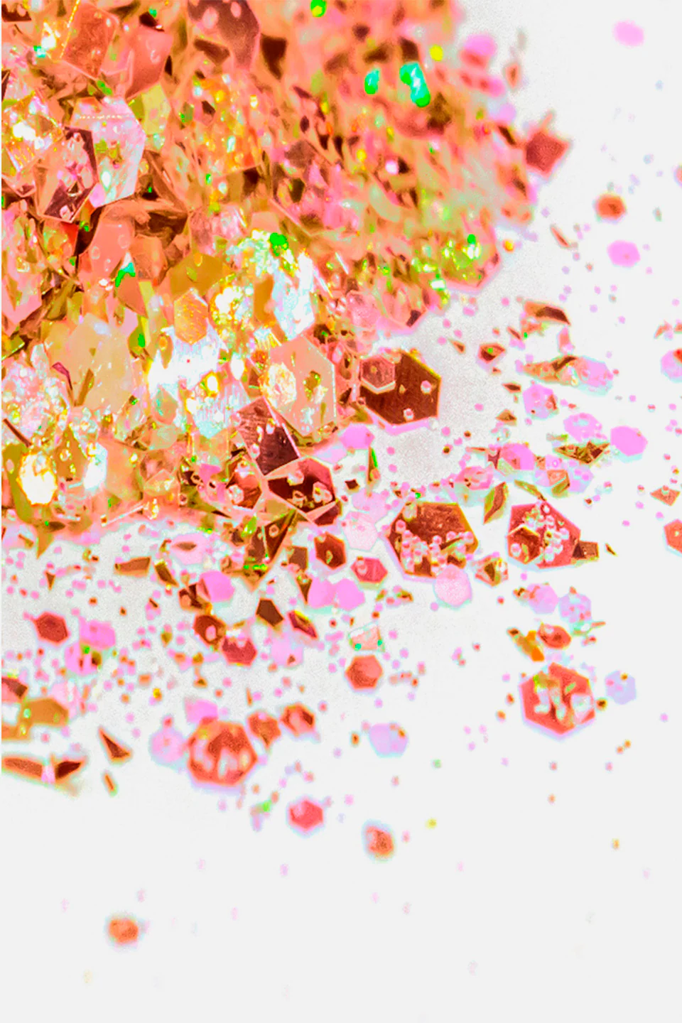 Paillettes unghie colore arancione - Image 2