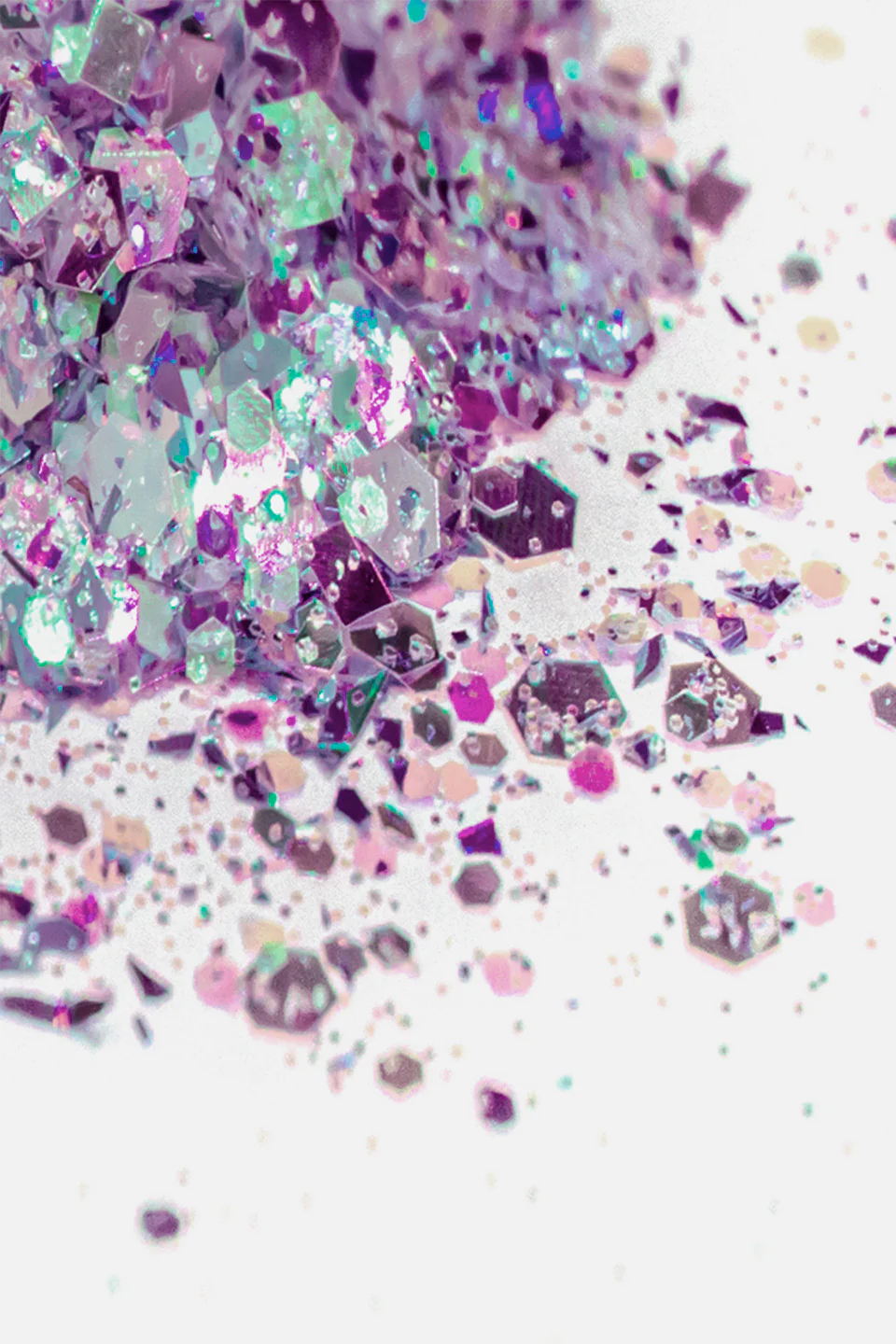 Paillettes unghie colore lilla - Image 2