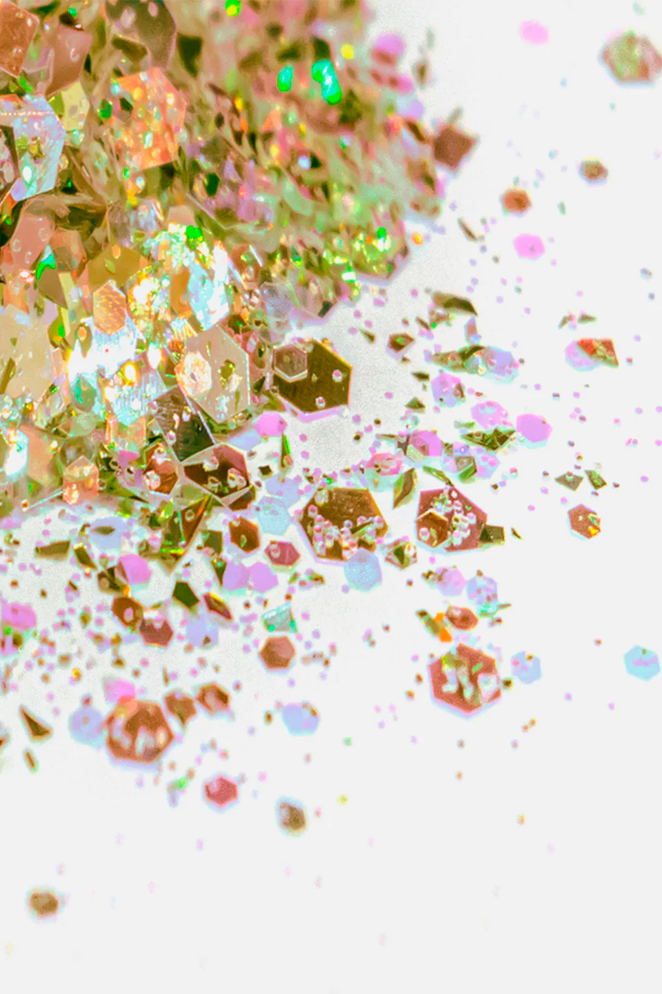 Paillettes unghie colore oro - Image 2