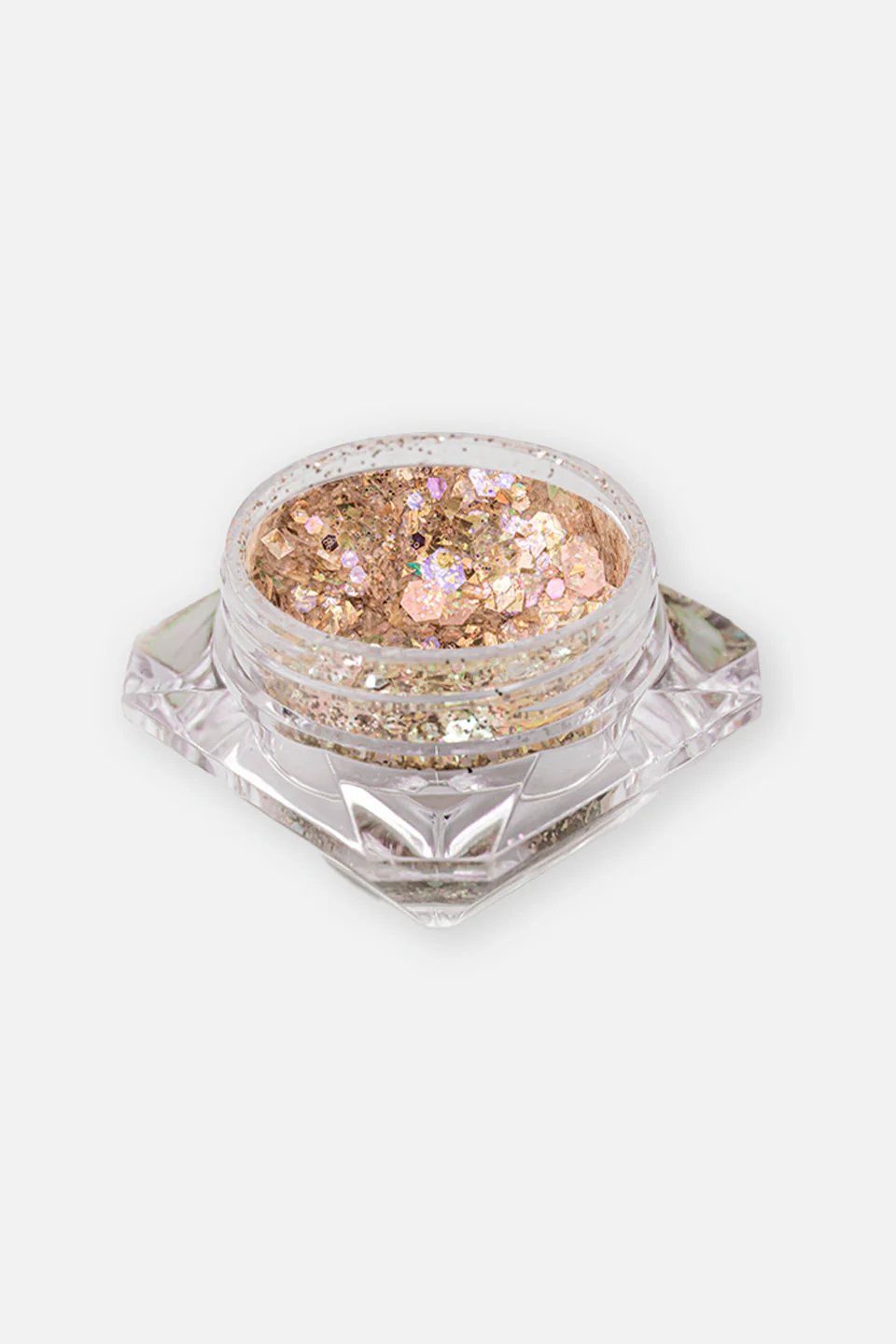 Paillettes unghie colore oro chiaro - Image 3