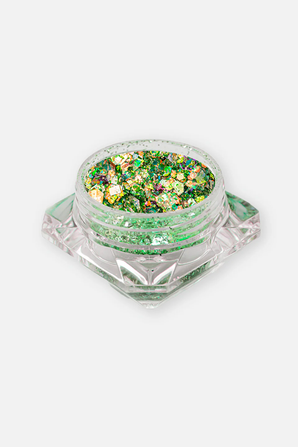 Paillettes unghie colore verde - Image 3
