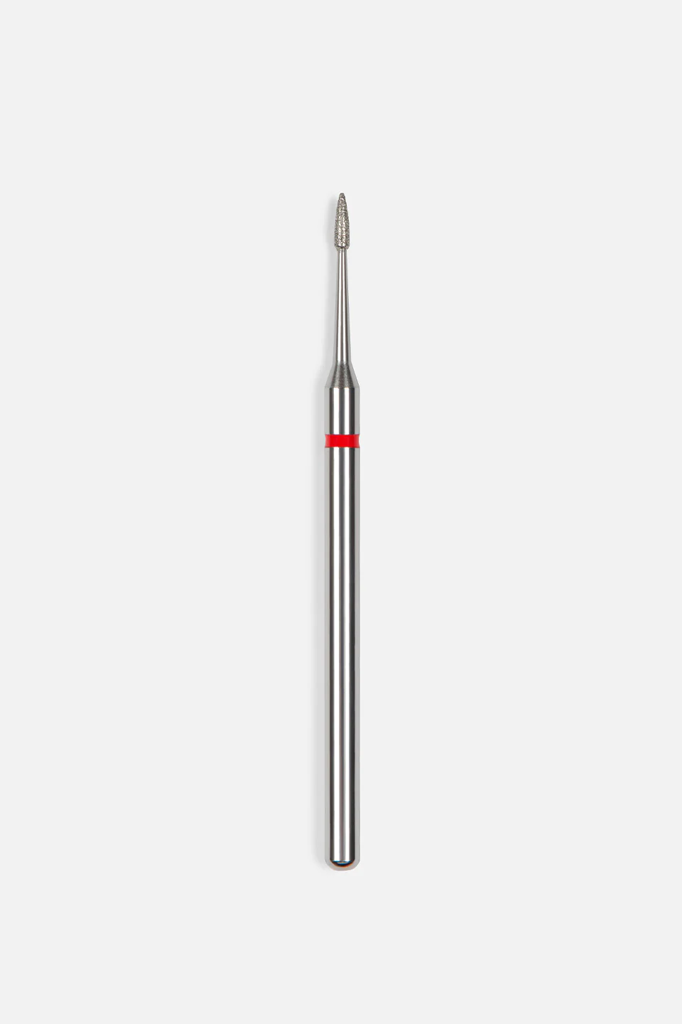 Punta fresa unghie in diamante "fiamma allungata" grana fina, 1 mm