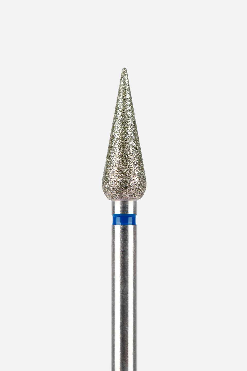 Punta fresa unghie in diamante "pera appuntita" grana media, 4 mm - Image 2