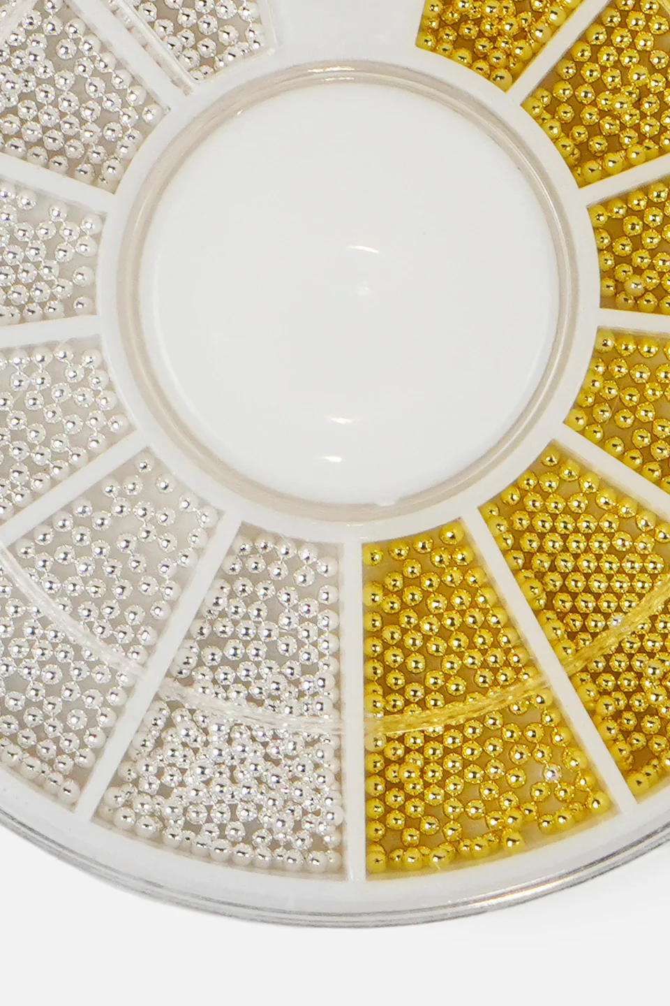 Ruota perline nail art oro e argento - Image 2