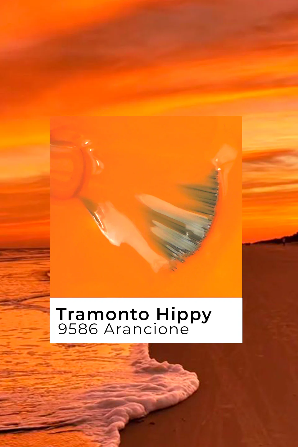 Smalto semipermanente arancione Tramonto Hippy 15 ml - Image 4
