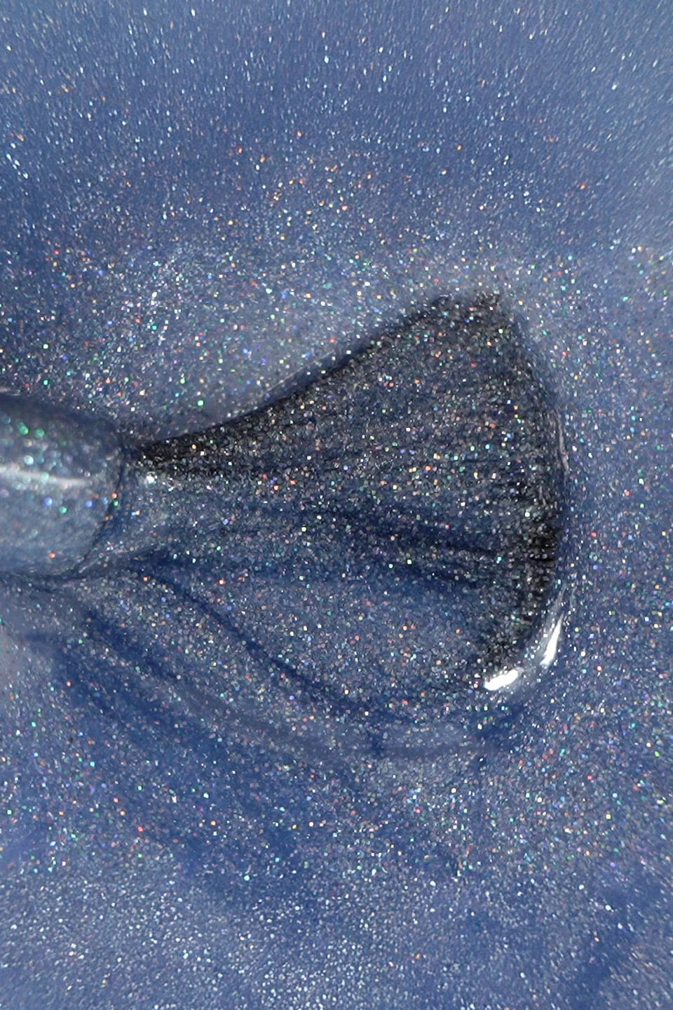 Smalto semipermanente blu ghiaccio glitter Grey Moon 15 ml - Image 2