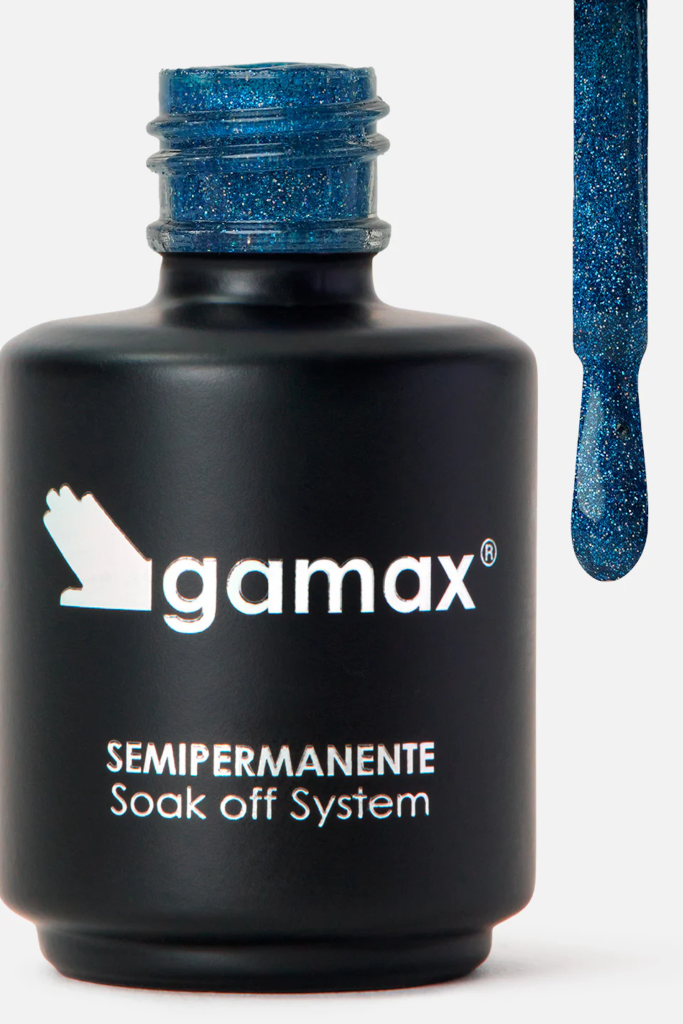 Smalto semipermanente blu reale glitterato Fizzy Blue 15 ml