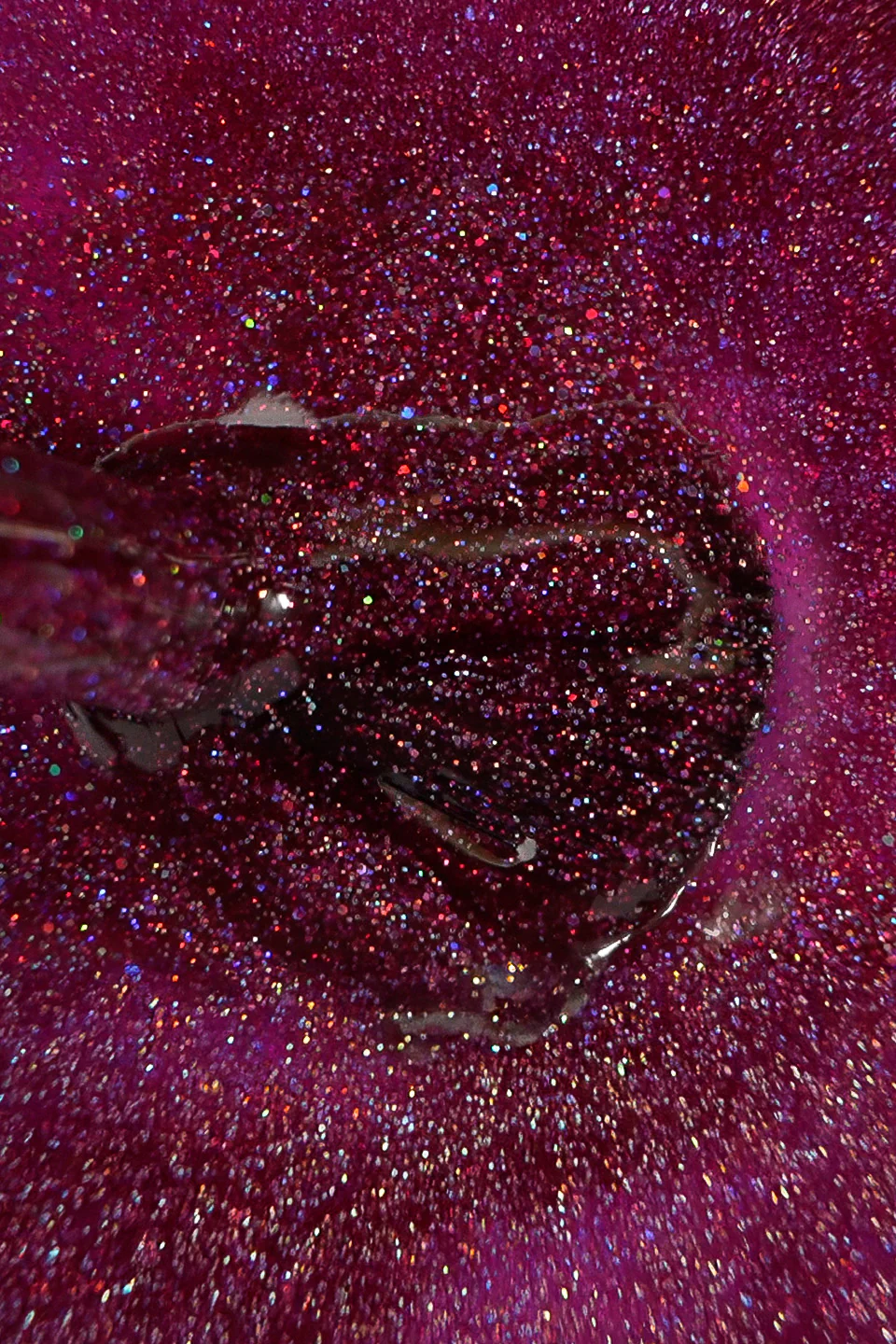 Smalto semipermanente rosso amaranto glitter Red Glitz 15 ml - Image 2